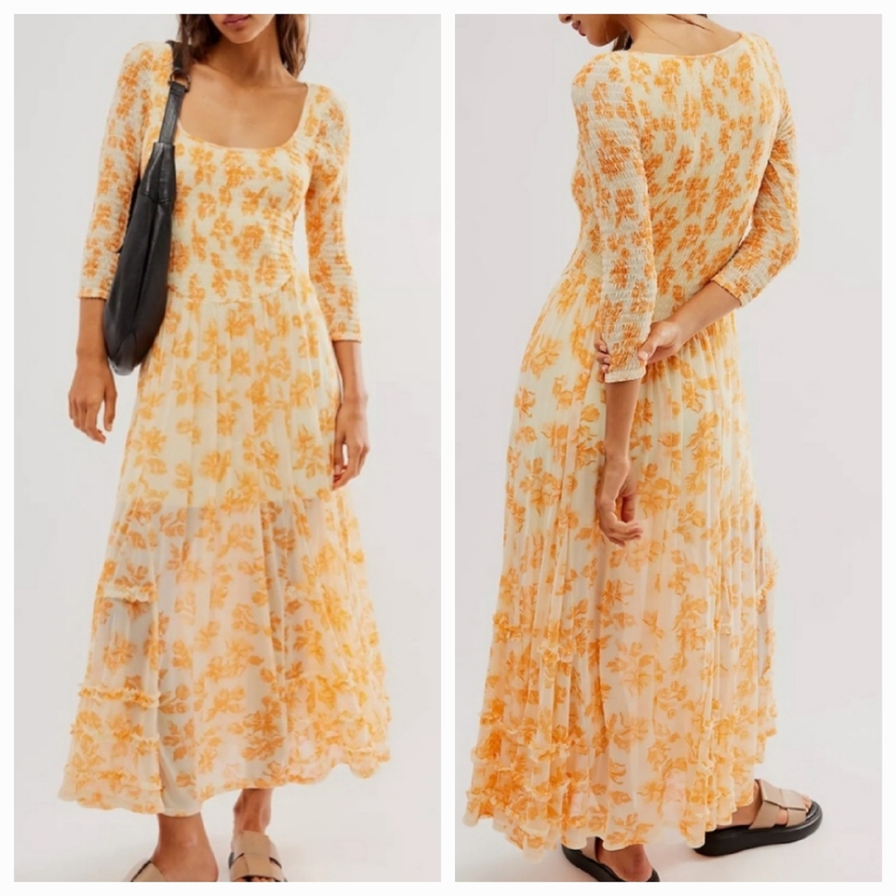 Free People It's Fate Midi Dress Size S